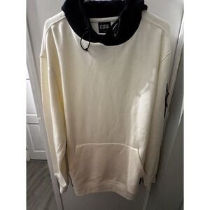 CSG Men's‎ White Pouch Pocket Veracity Pullover Hoodie Sweatshirt